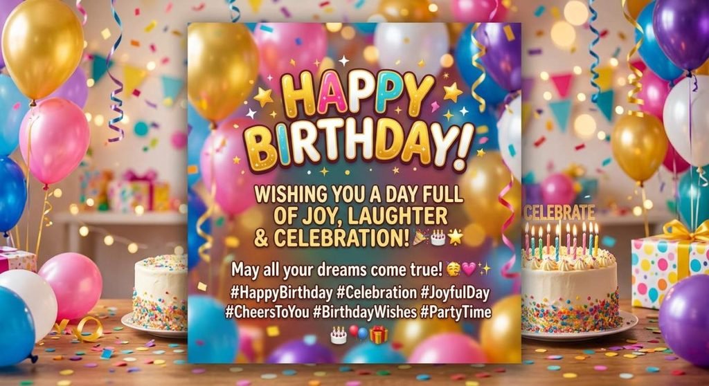 Happy Birthday Wishes for Social Media