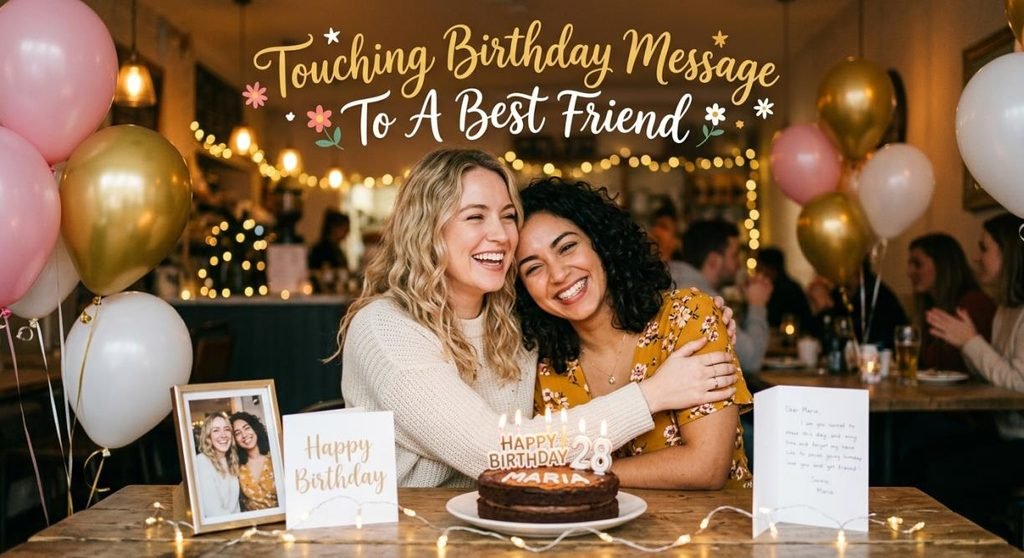 touching birthday message to a best friend 