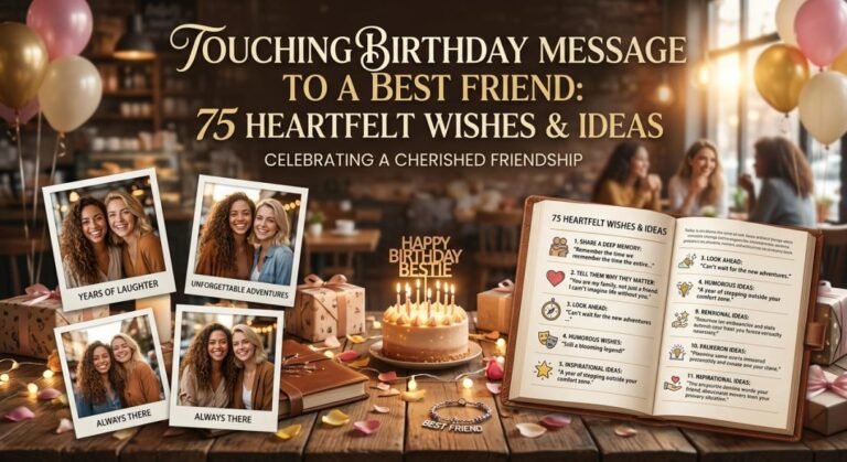 touching birthday message to a best friend